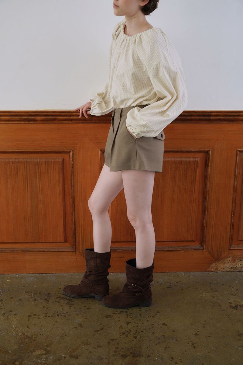 Bare stripe blouse_cream