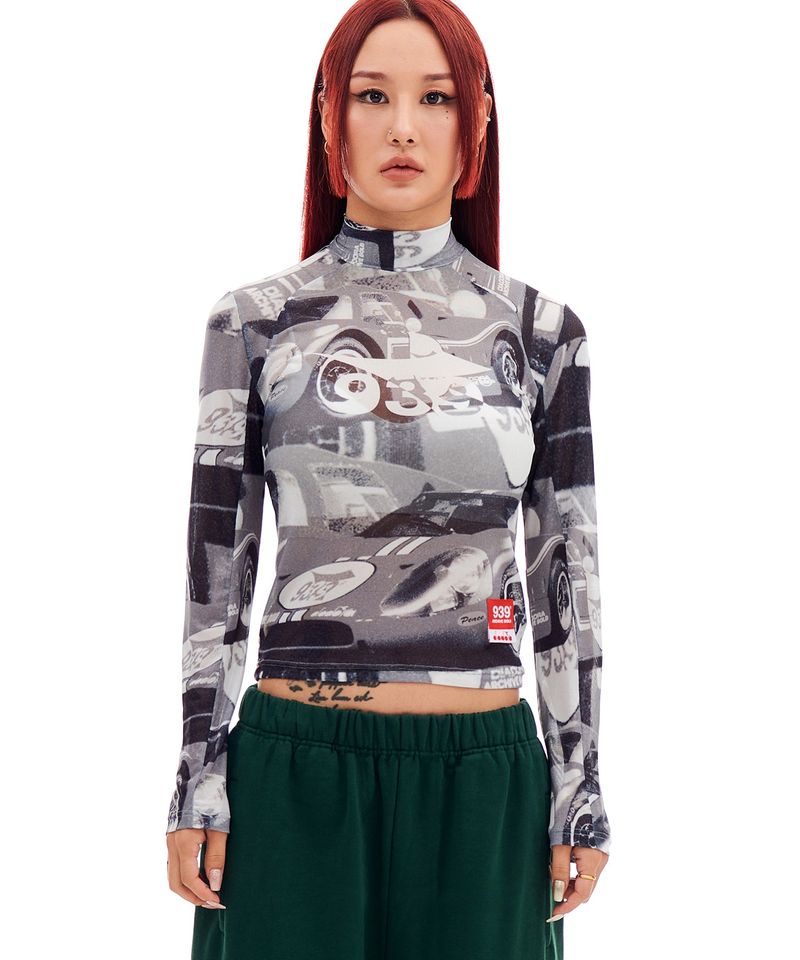 ARCHIVE BOLD（アーカイブボールド）の「[Archive Bold X Diadora] RACING MESH CROP TOP (BLACK)（Tops）」