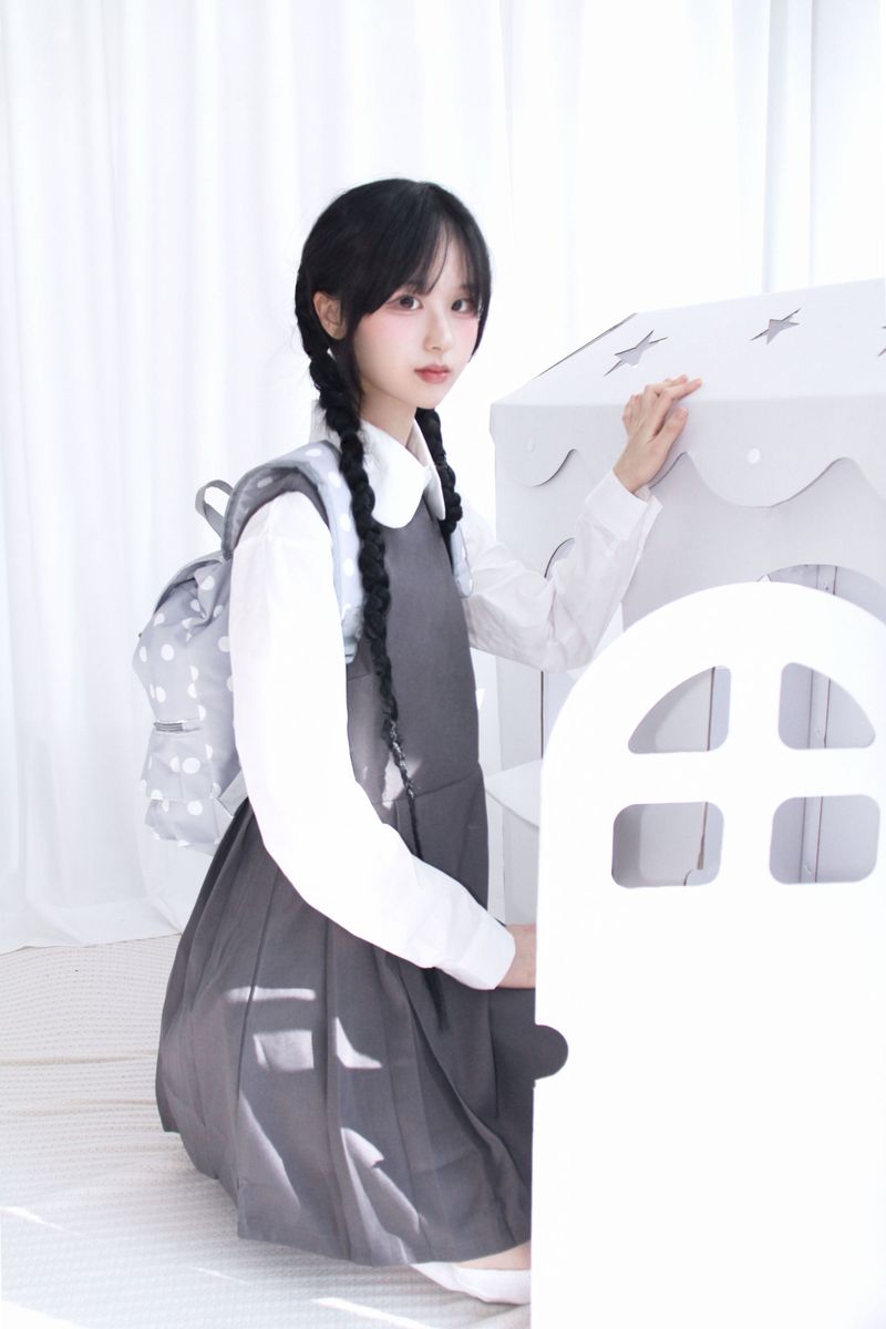 Dot Frill Backpack Kitchen Stripe Daily Bobusang Bag