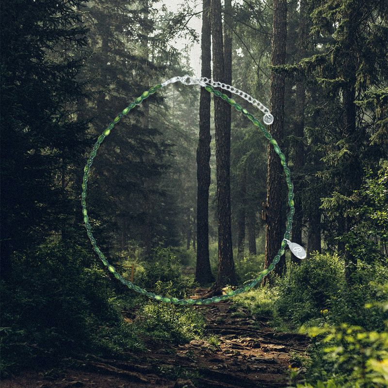 RANDOMOFF（ランダムオフ）の「ボヘミアンココネックレス [deep green]（アクセサリー）」