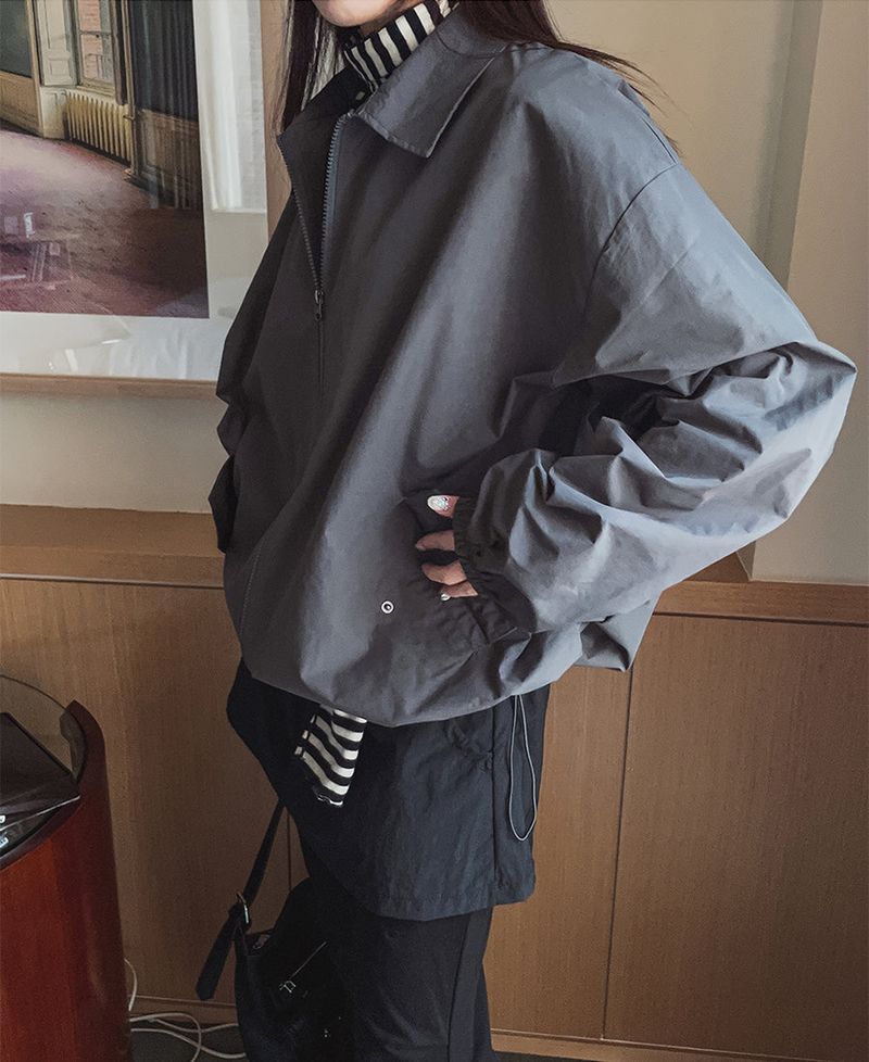 (UNISEX)ショールウィンドジャケット