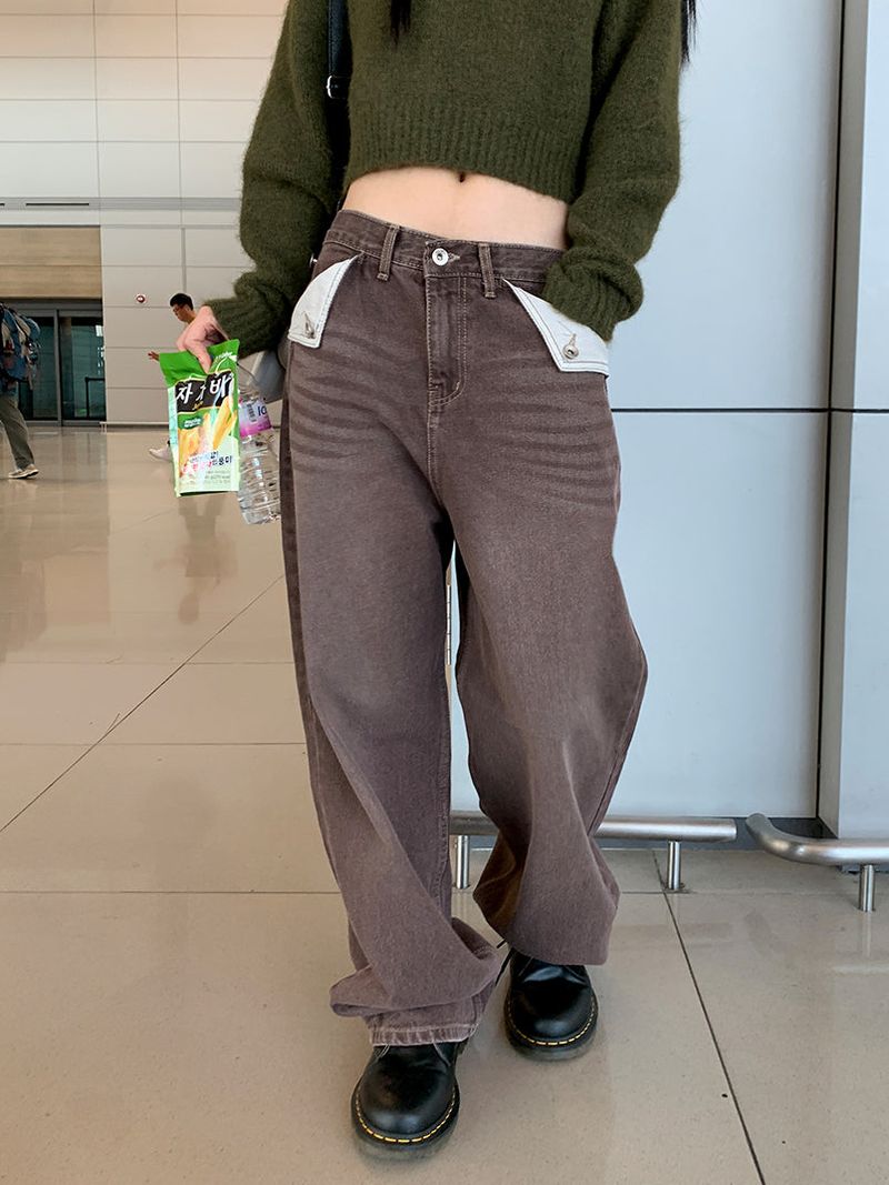 RETRO POCKET POINT JEANS (3C)