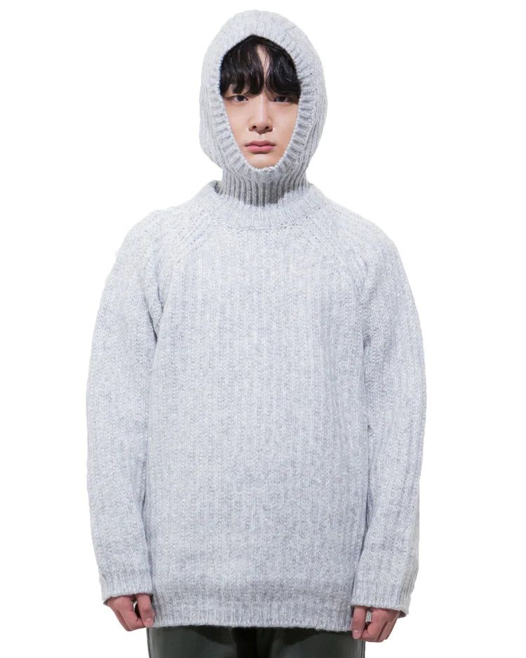 MAGNOLIA（マグノリア）の「フードつきニット-GRAY （送料込）- WooStore（Tops）」