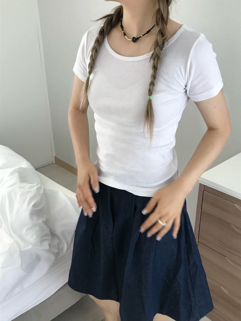 Bruni back banding midiskirt