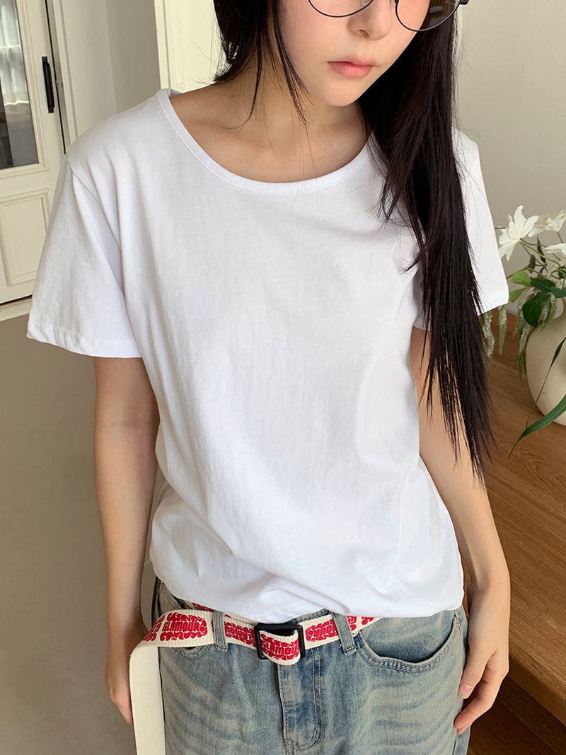 SILKET U-NECK TEE (3C)