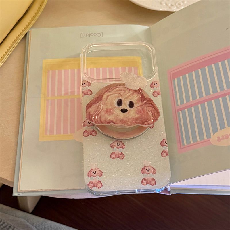 Bling Bling Glitter Chef Puppy Talk iPhone Case