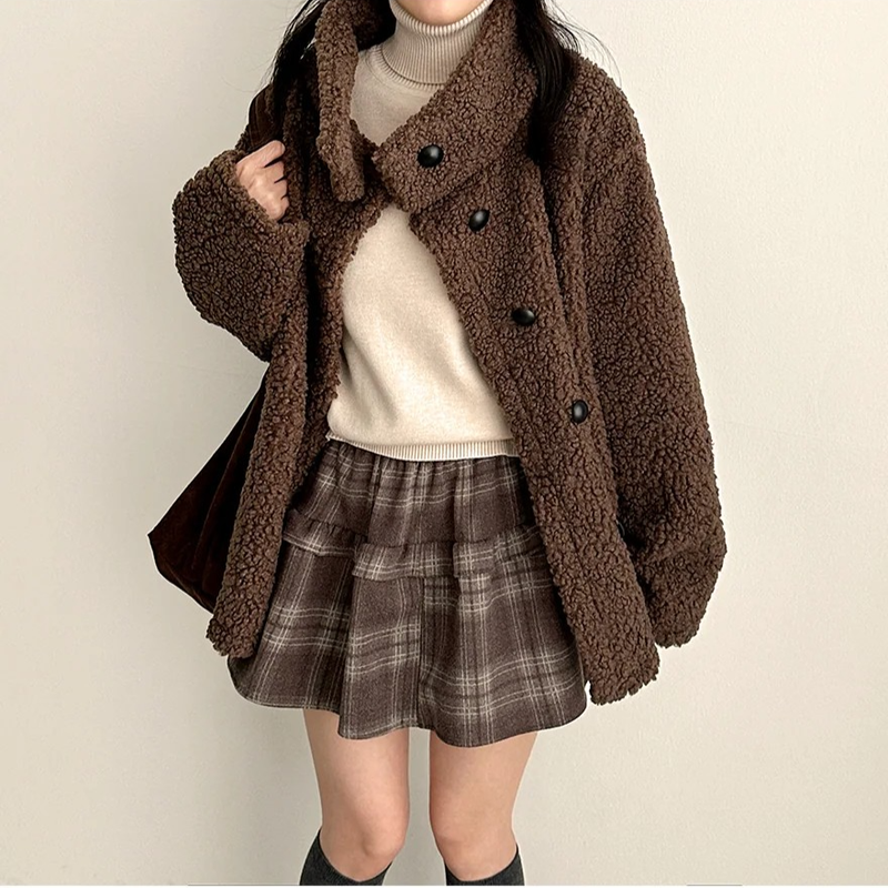 Lottie high neck pogle long coat