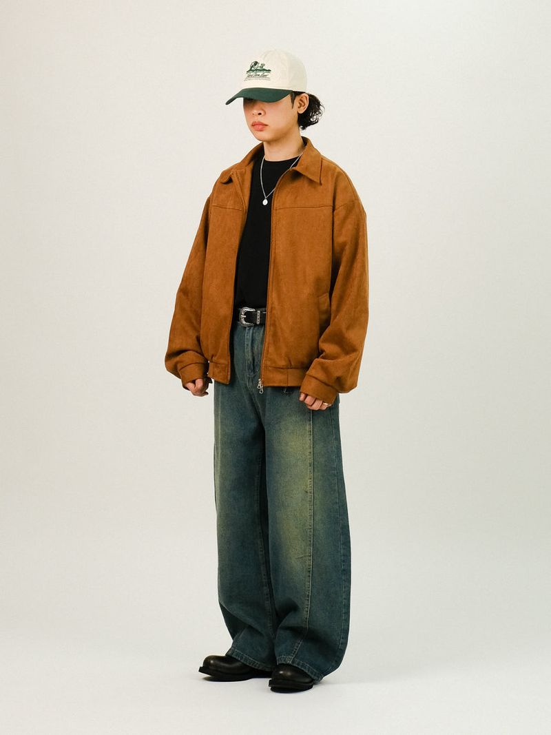 TIE Suede Crop Jacket