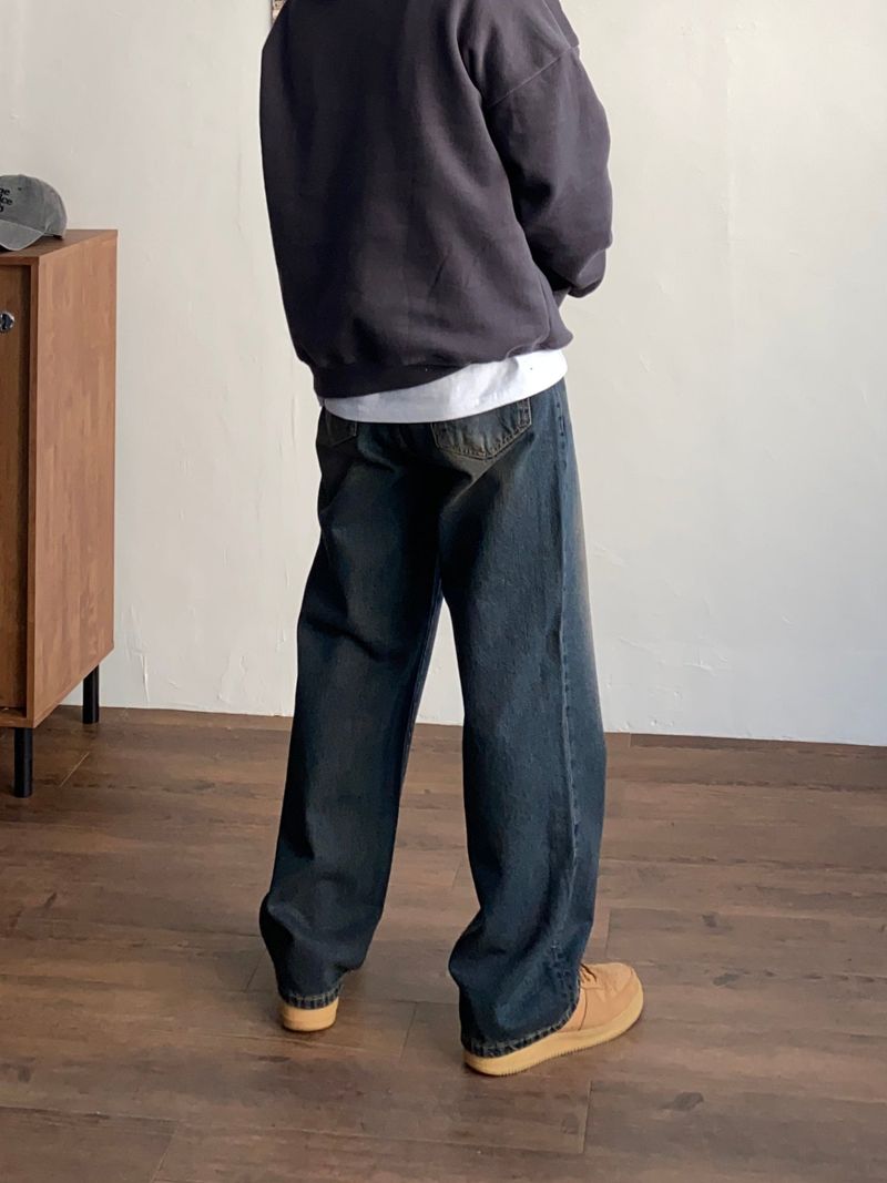 GROOM(グルーム)の「Browner vintage wide denim pants(Pants)」