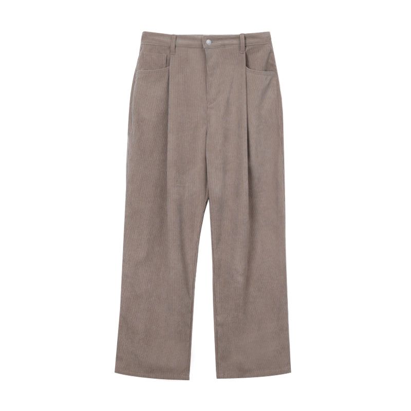 LMN Kubo One Tuck Corduroy Wide Pants (7 colors)