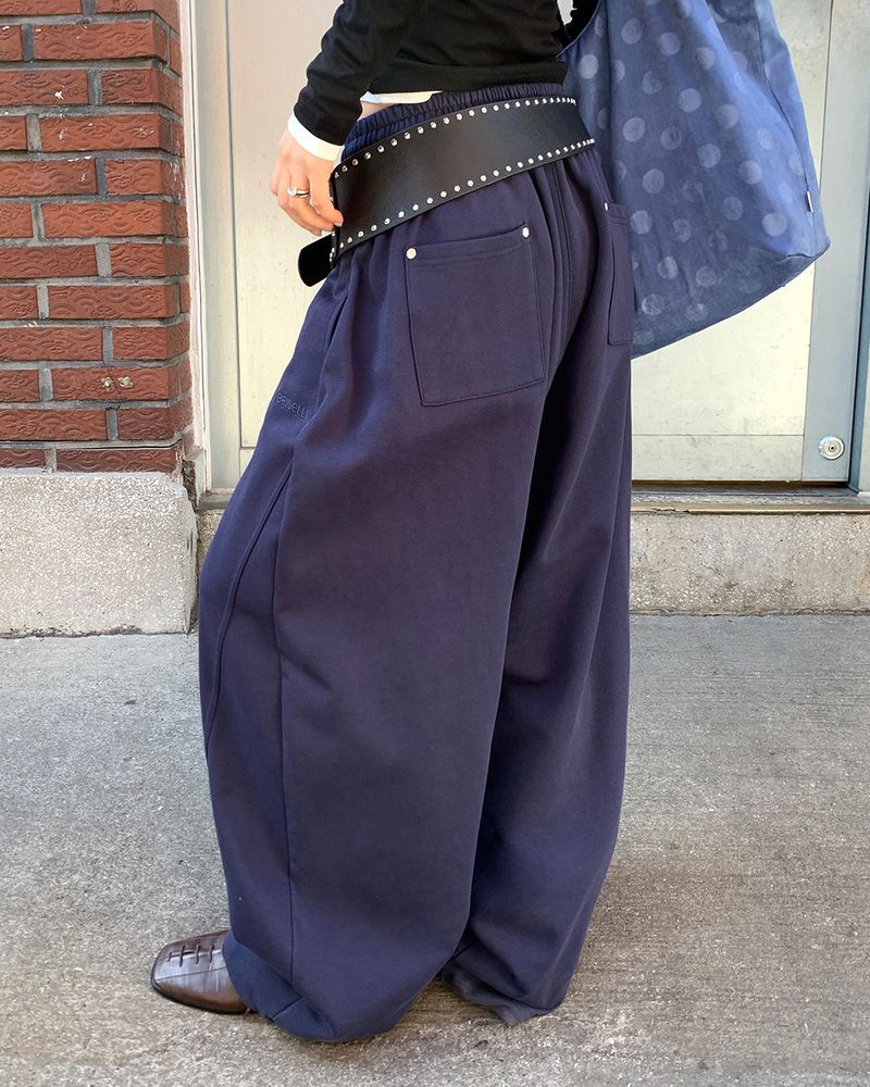[ORIGINAL] Fib Pintuck Wide Training Two-Way Pants