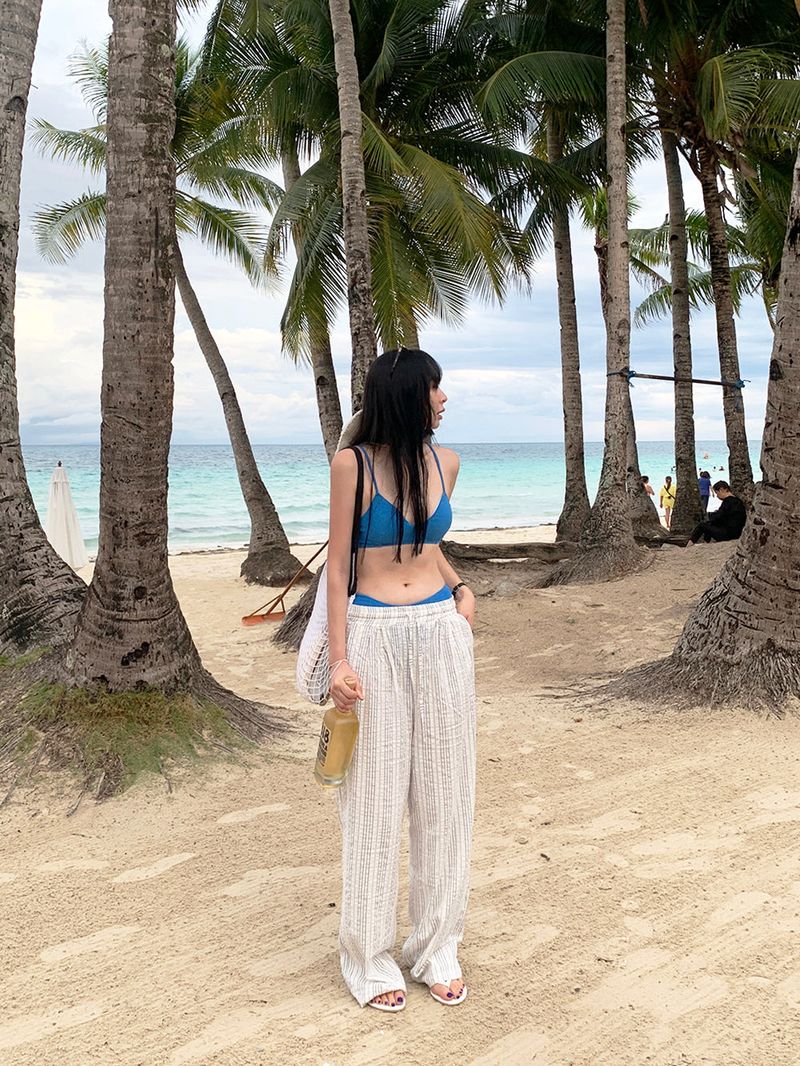 [MADE] REM SEERSUCKER PANTS