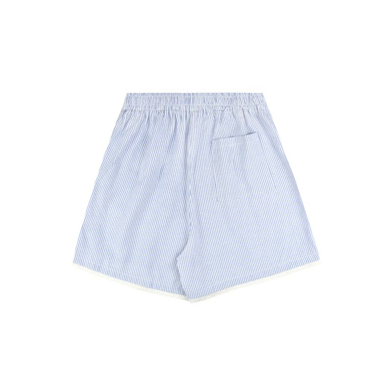 LACE STRIPE SHORTS (2 COLORS)