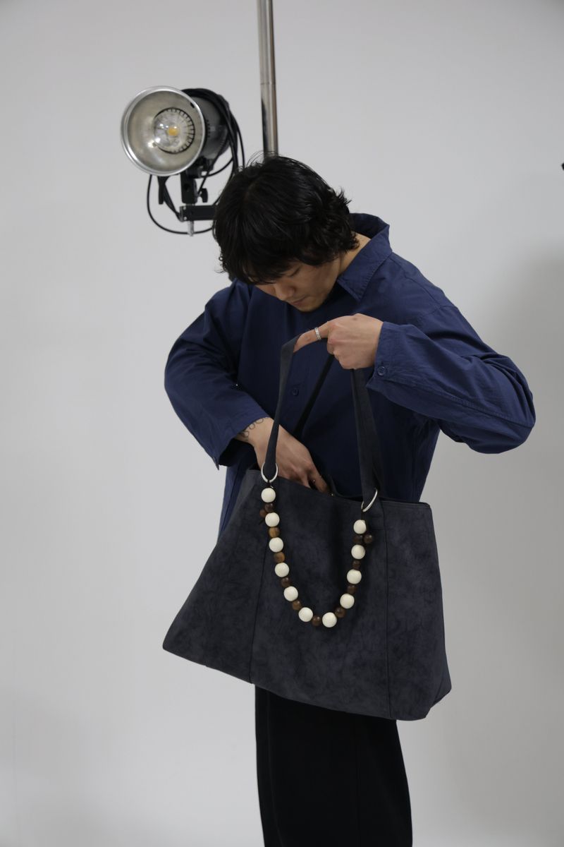 ポートバッグ グレー