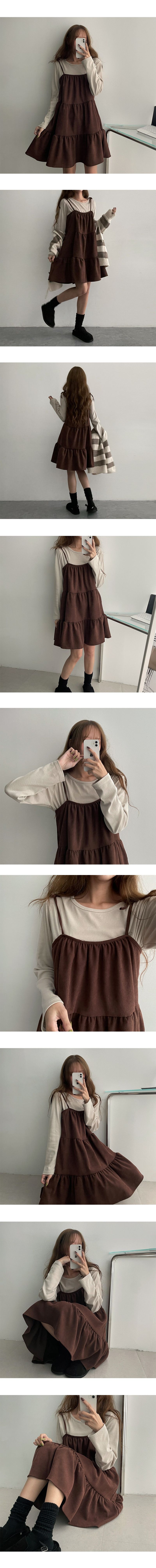 Partter Suede Cancan Mini Dress