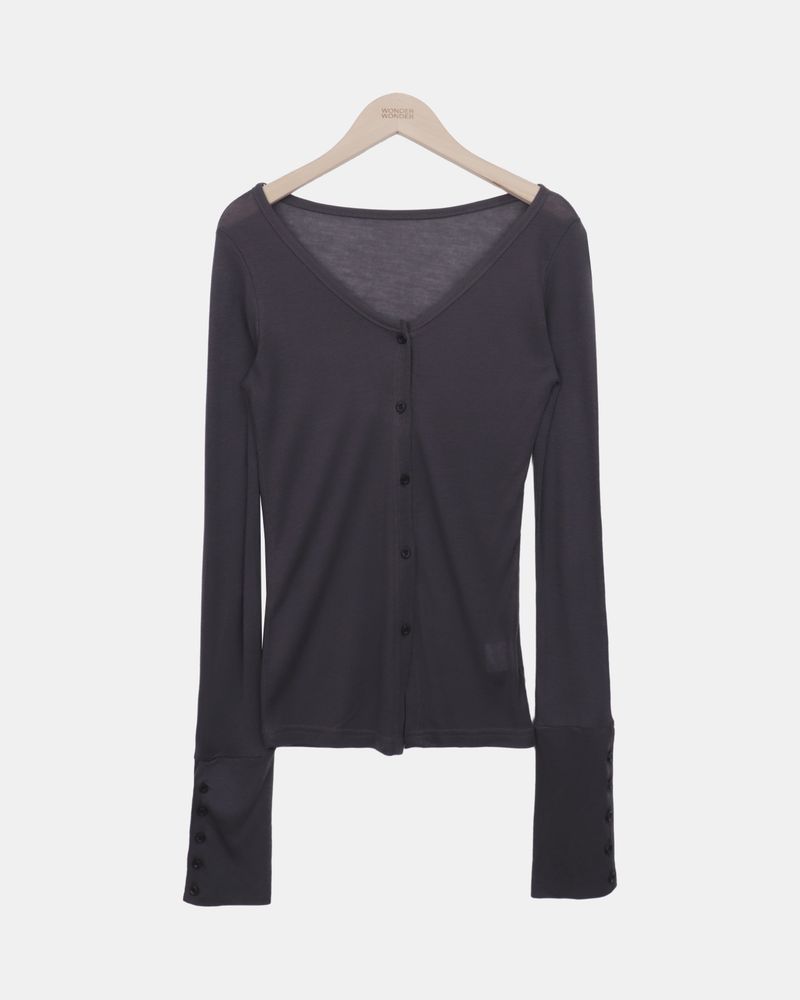 Sieron Tencel Button Cardigan