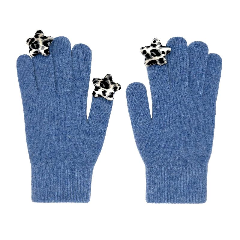 OTHER-worldly（アザーワールドリー）の「Star Wool Gloves [Blue Leopard]（Fashion Accessories）」