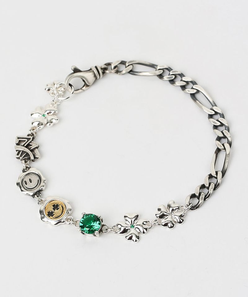 GRAYNOISE（グレーノイズ）の「Clover smile cubic bracelet (925 silver)（Accessories）」
