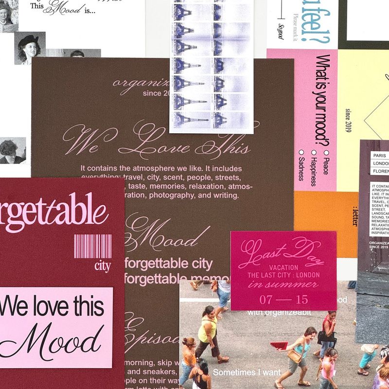 oab mood pack4 / scrap sticker set