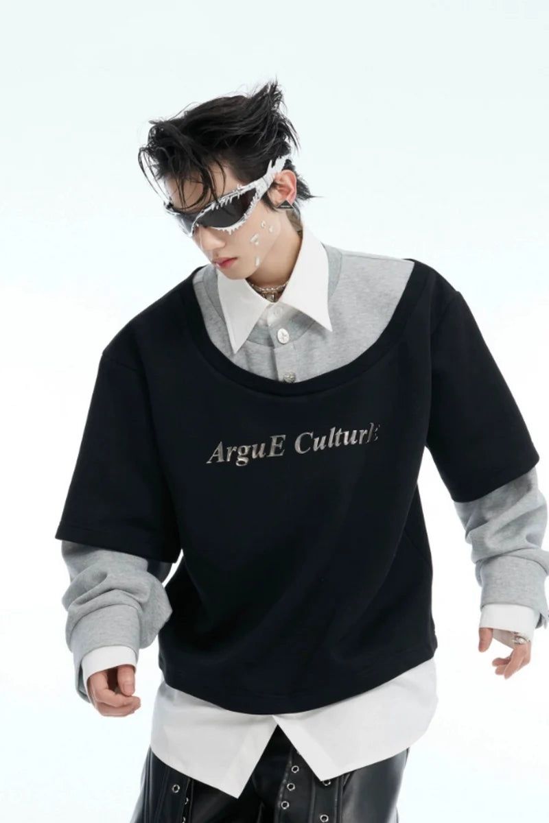 Argue Cultureの「Layered Look Colorblock Sweatshirt（Tops）」