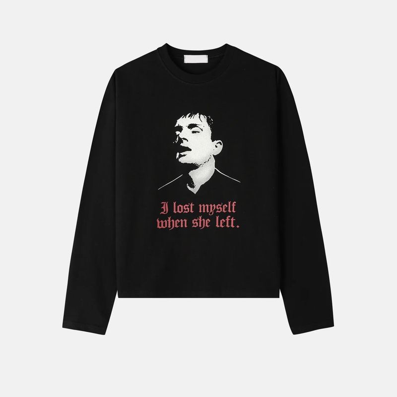 Deman Vintage Artwork Crop Long Sleeve