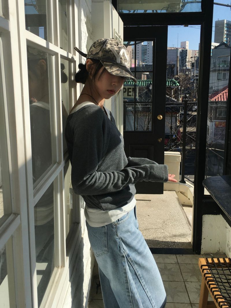 Vero Cut Washed Wide Denim (2c)