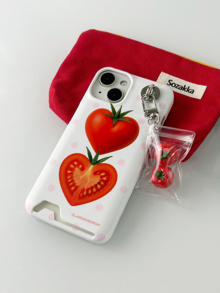 Heart Tomato Card Hard Case