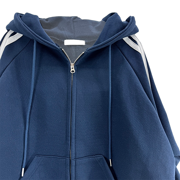 eight track hoodie zip-up 