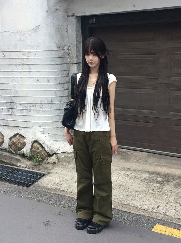 Sobi Stud Cargo Pocket Bootcut Pants