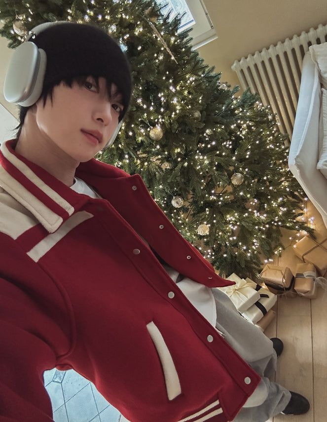 Port Color Matching Varsity Jacket