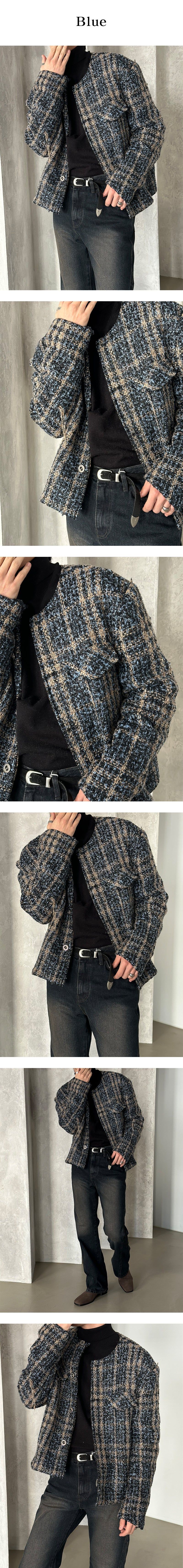 [F/W] Check two pocket tweed jacket(2color)