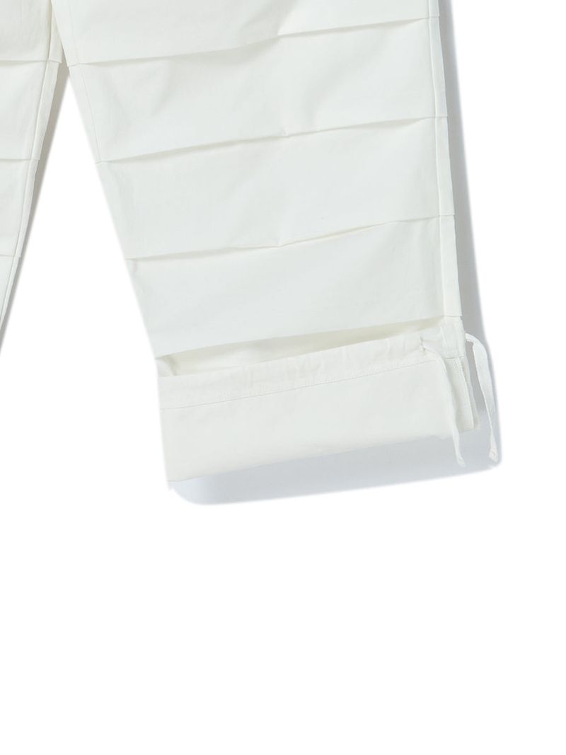 TUCK PANTS WHITE