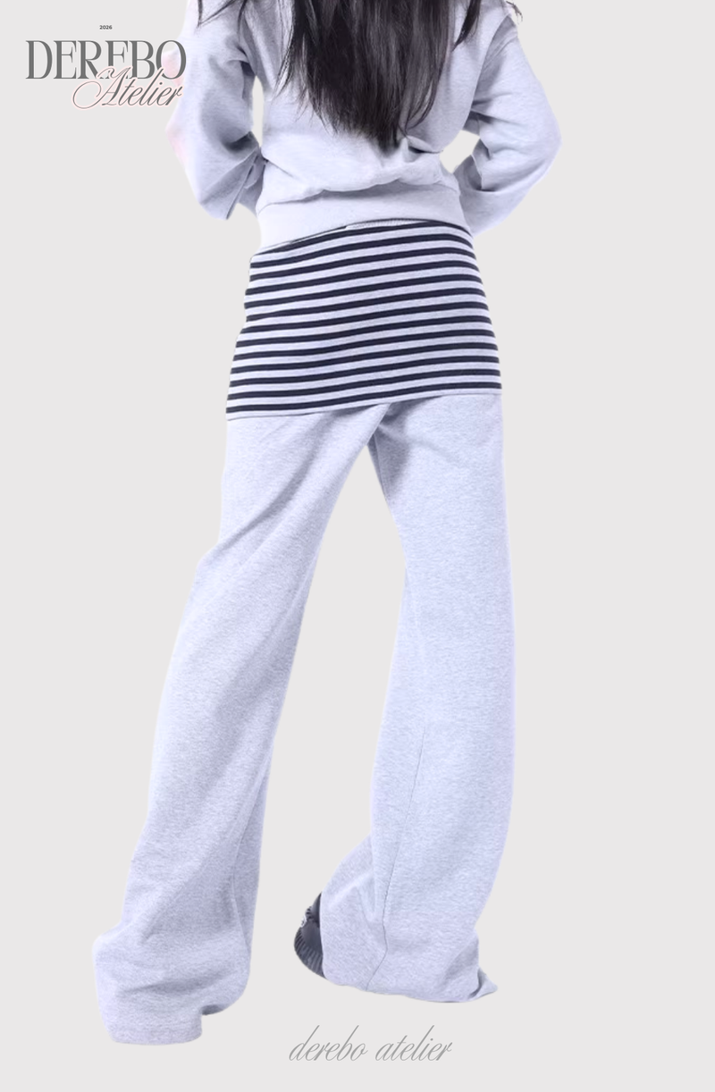 Gradient Off-Shoulder Zip-Up (PANTS)