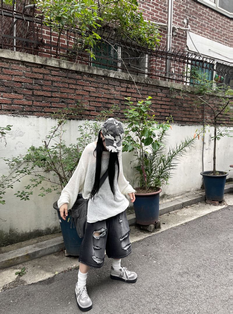 Mikey Net Damage Knitwear