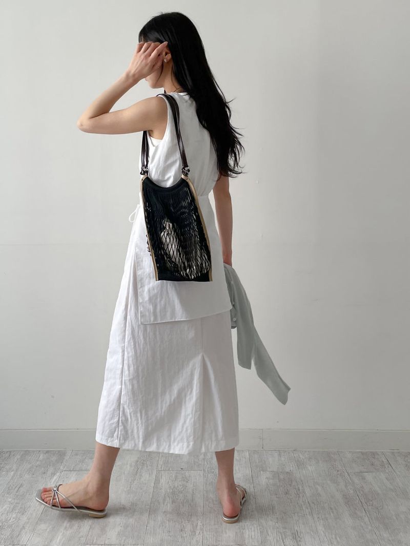 Joanne Nylon Sleeveless Wrap One Piece