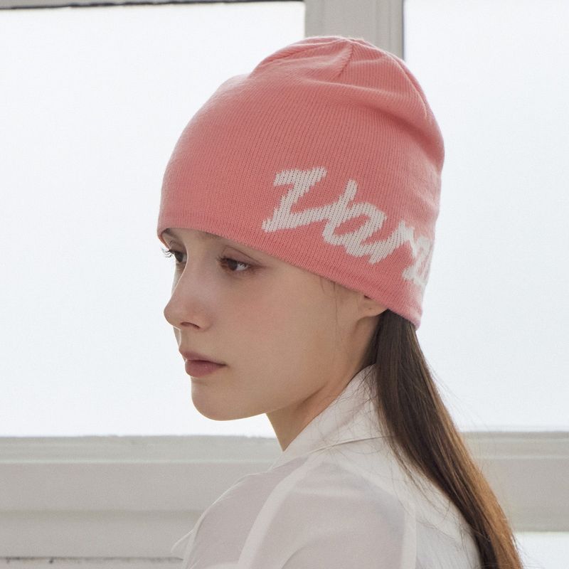 New Wave Varzar Jacquard Beanie Pink