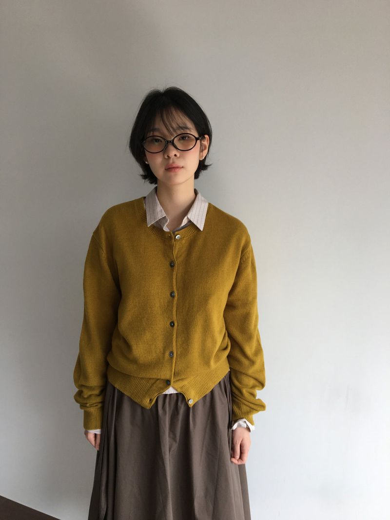 Fine Merino Wool Cardigan (8color)