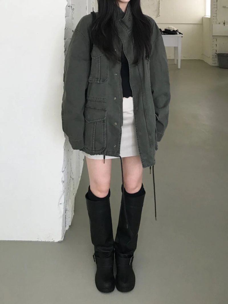 Washed Field Jacket (2 colors)