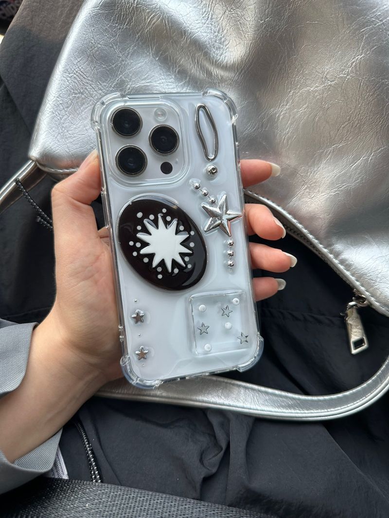 teenlee（ティンリー）の「[made]"ブラックサークル"ケース（スマホグッズ/小物）」