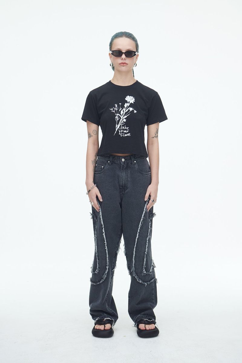 Comma Denim Pants Grey