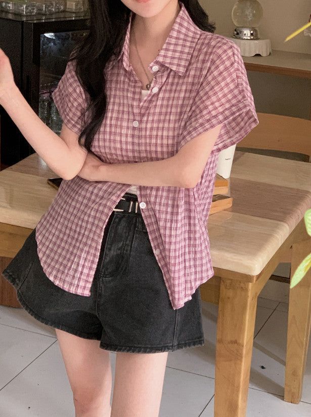 Double Belt Loop A-Line Denim Shorts (2color)