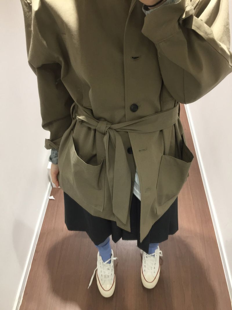 Windsor trench half coat (2color)