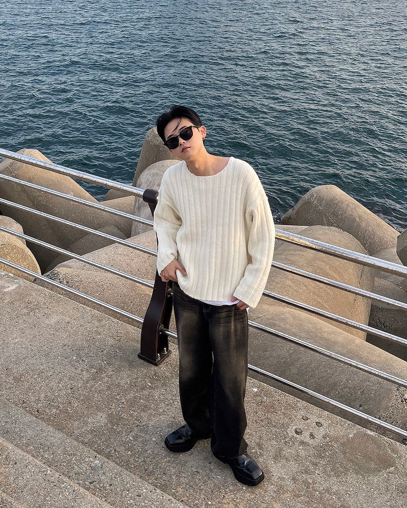 COZINESS（コジネス）の「YM Raven Alpaca Wool Crop Knitwear (4 colors)（Tops）」