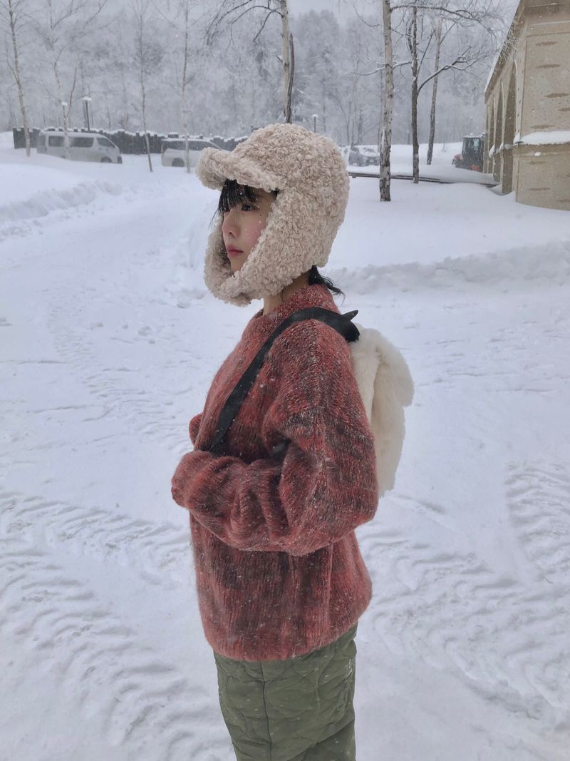 Fable snow melange knit