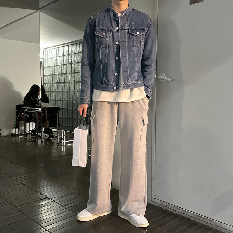LMN Dumbled Washed Wide Cargo Pants (4 colors)