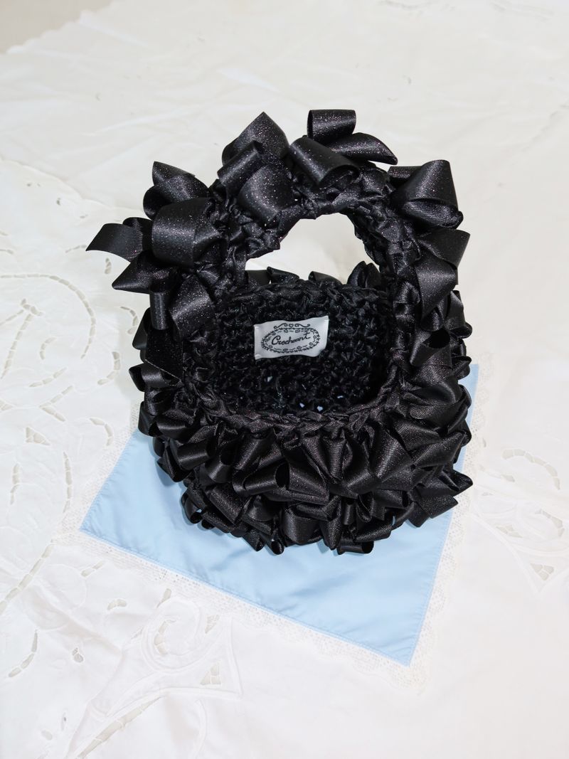 Ruffle tote sac