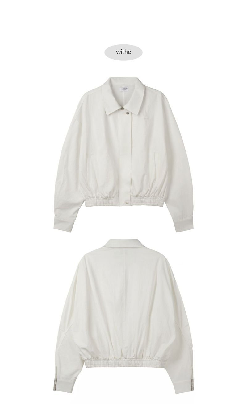 COTTON BLOUSON JACKET (WHITE)