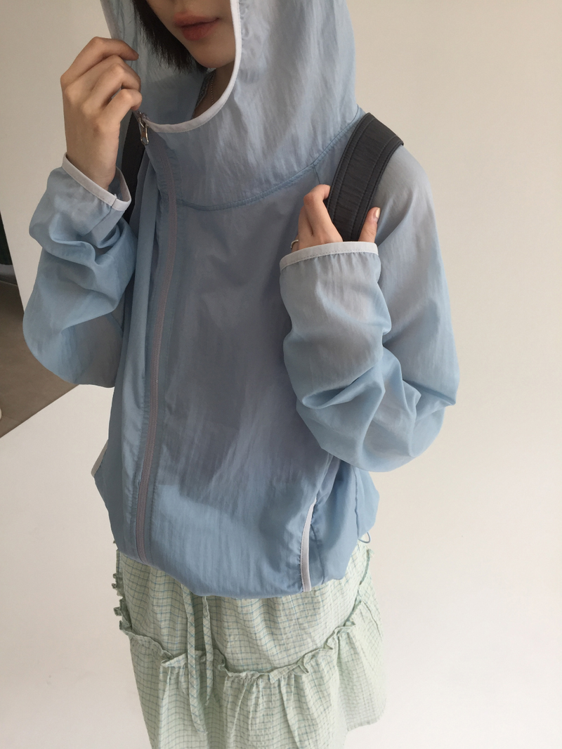 Block layer windbreaker (5color)