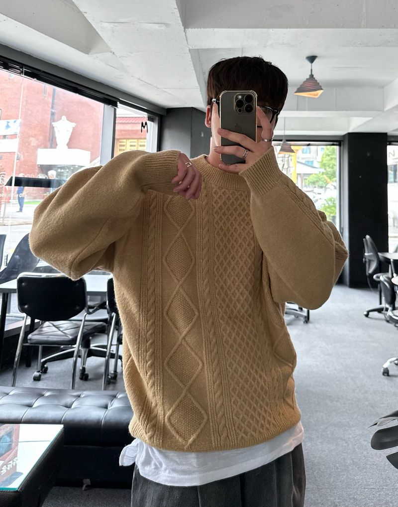 lose loosefit pattern knit