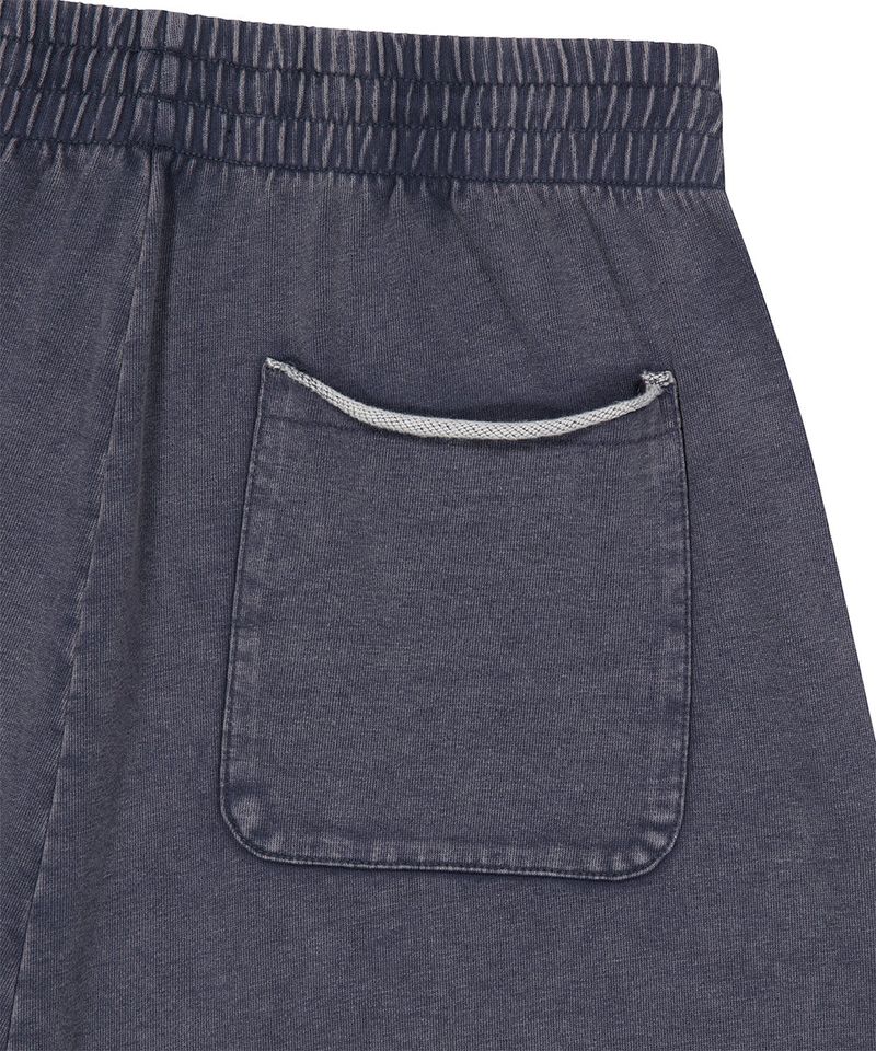 WASHED CUT OFF APPLIQUE SWEAT SHORTS